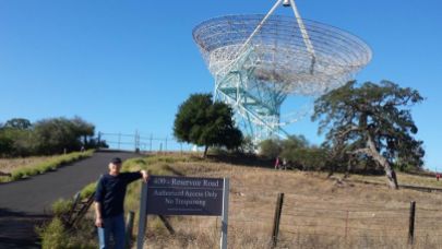 The Dish — of course, pretty much rusted into a permanent zenith telescope.